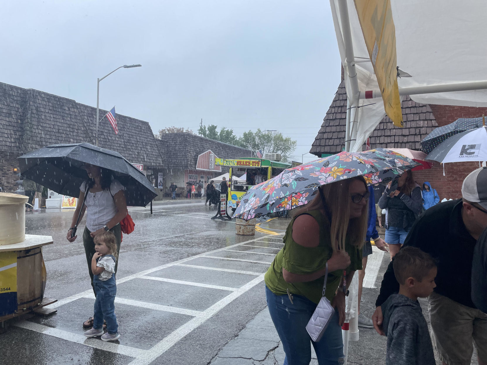 Rained-out at the cheese festival